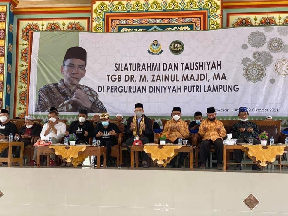 FOTO: Kunjungan TGB Muhammad Zainul Majdi di Lampung, Sumatera.