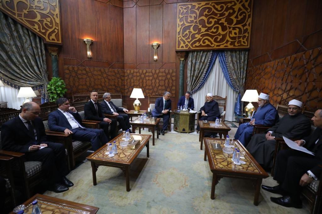 FOTO Kunjungan kenegaraan Hongaria ke Al-Azhar Asy-Syarif, Kairo, Mesir. (Al-Azhar)