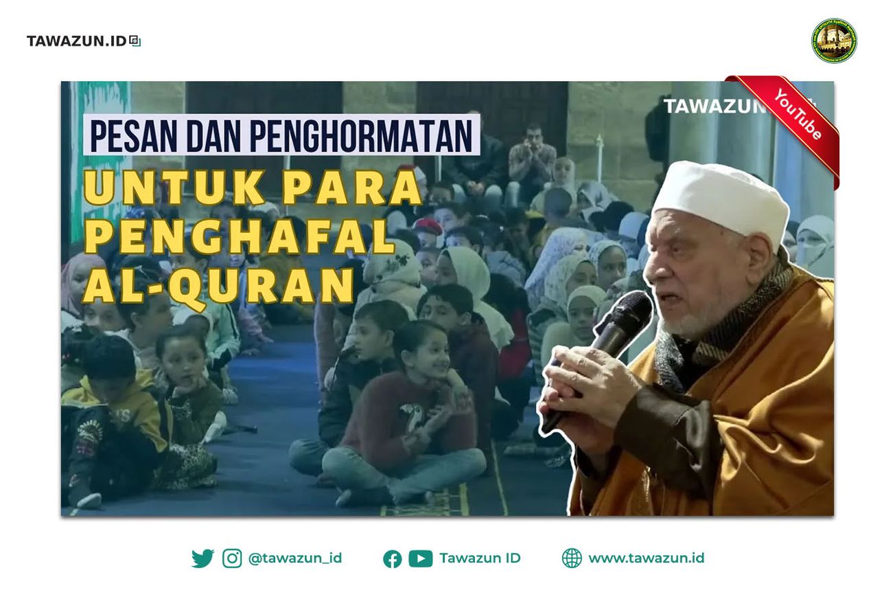 FOTO Syekh Ahmad Umar Hasyim dan anak-anak Mesir para penghafal Al-Quran.