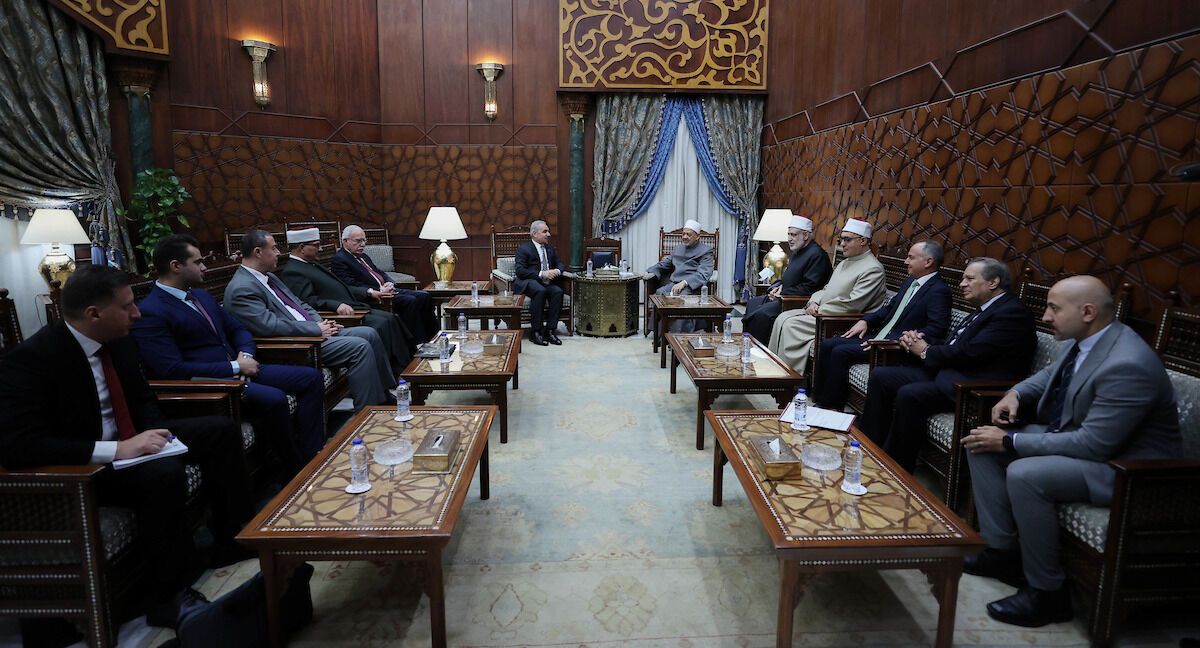 FOTO Pertemuan PM Palestinas dan Syekhul-Azhar di Masyakhah Al-Azhar