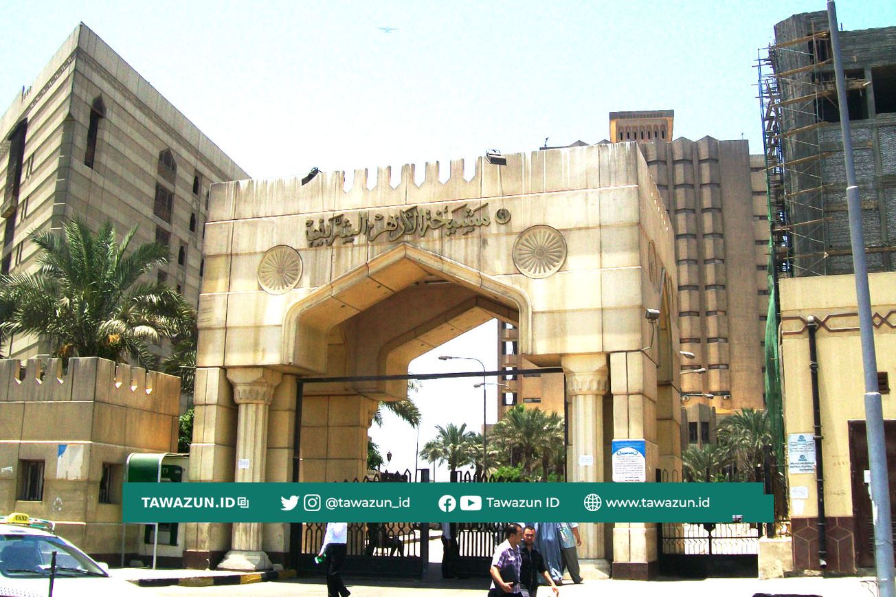 FOTO Gerbang Masyakhah Al-Azhar di Kairo, Mesir.