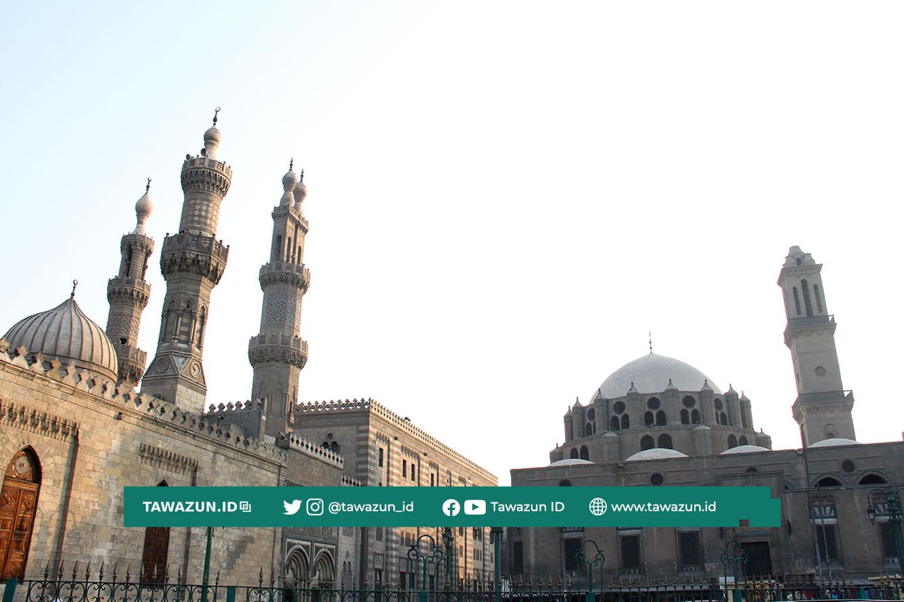 FOTO Kompleks Masjid Al-Azhar, Kairo, Mesir.