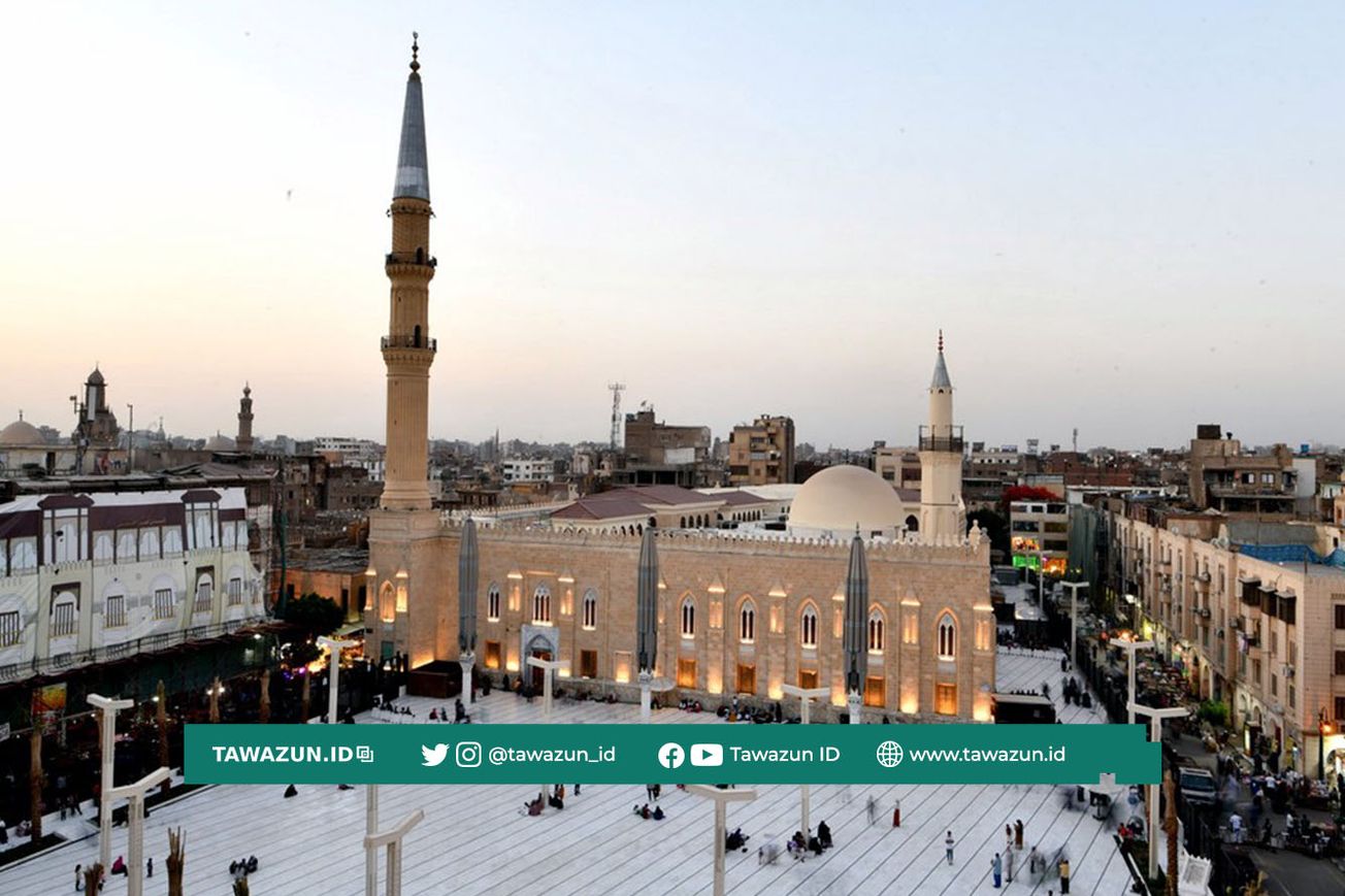 FOTO Masjid Sayidina Al-Husain di Kairo, Mesir. (Arab Contractor)