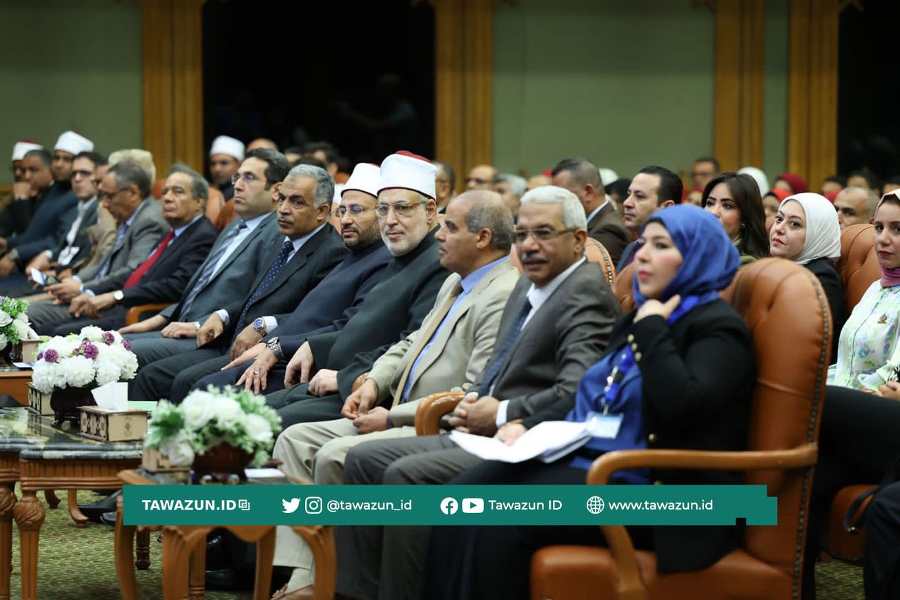 FOTO Para pimpinan Al-Azhar di forum yang diinisiasi oleh Observatorium Al-Azhar. (Al-Azhar)