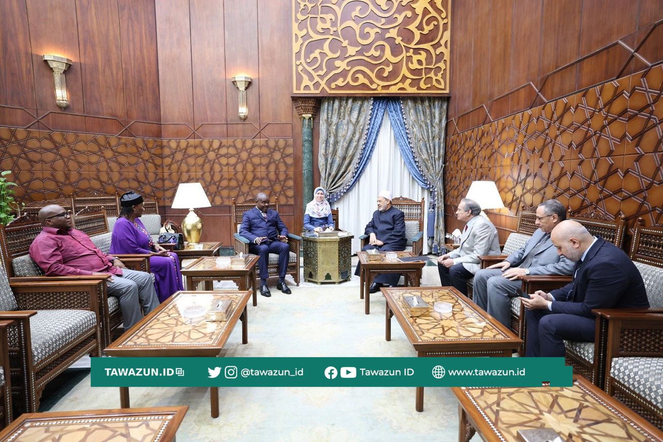 FOTO Kunjungan Dubes Afrika Selatan ke kantor Syekhul-Azhar di Kairo, Mesir.