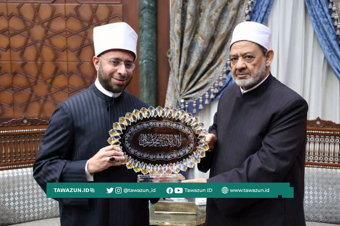 FOTO Syekh Usamah Al-Azhari bersama Imam Akbar Syekh Ahmad Ath-Thayyib.