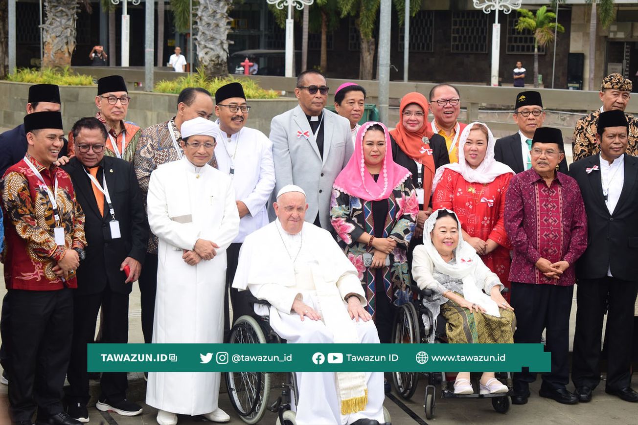 FOTO Kunjungan Paus Fransiskus ke Masjid Istiqlal (Madrasah Istiqlal Jakarta)