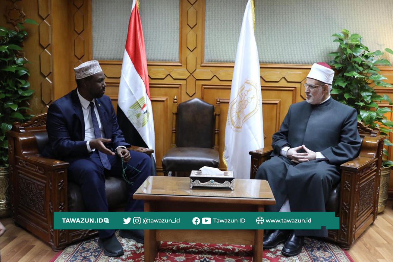 FOTO Syekh Abdulqadir Ibrahim berkunjung ke Al-Azhar Asy-Syarif.