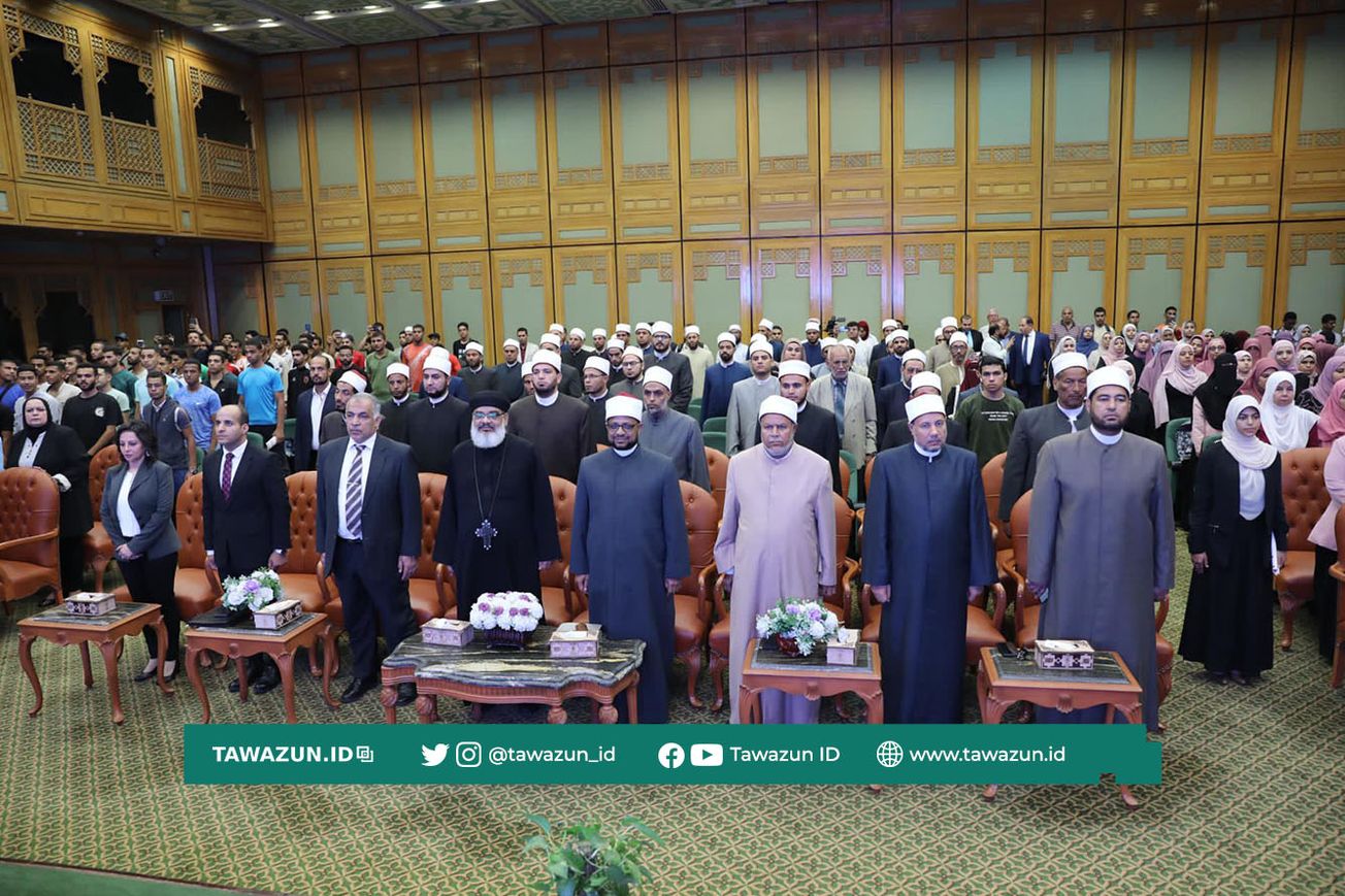 FOTO Forum ilmiah yang mengawali inisiatif Kita Mulai dengan Manusia, kerja sama Al-Azhar dan Gereja Koptik Mesir.