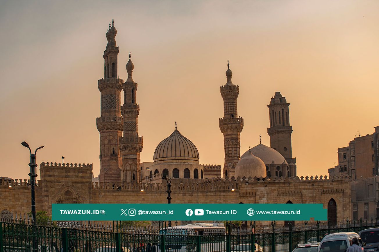 FOTO Masjid Al-Azhar di Kairo, Mesir. (Wikimedia/Ismaiel)