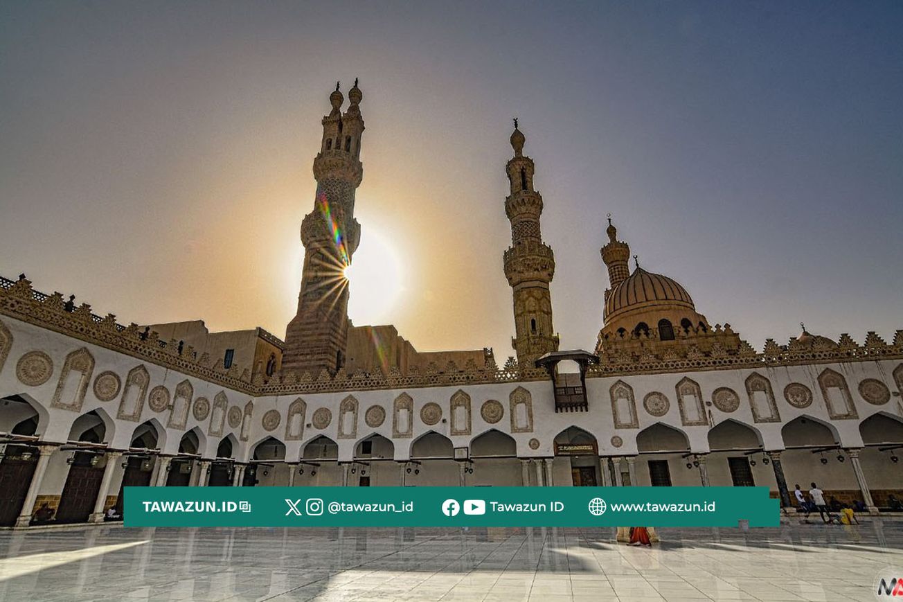 FOTO Masjid Al-Azhar di Kairo, Mesir.