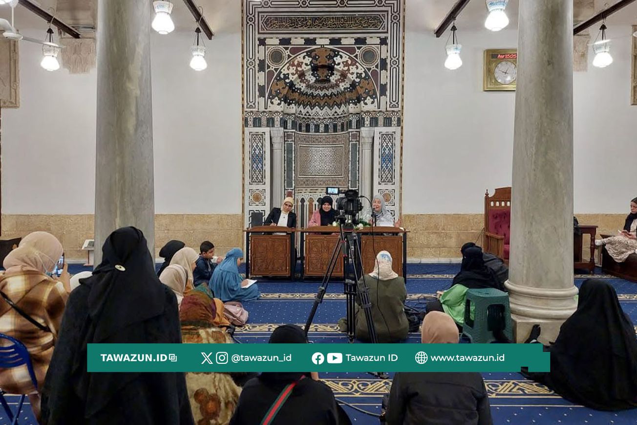 FOTO Program keilmuan khusus muslimah selama Ramadan di Masjid Al-Azhar Kairo Mesir. (Al-Azhar)