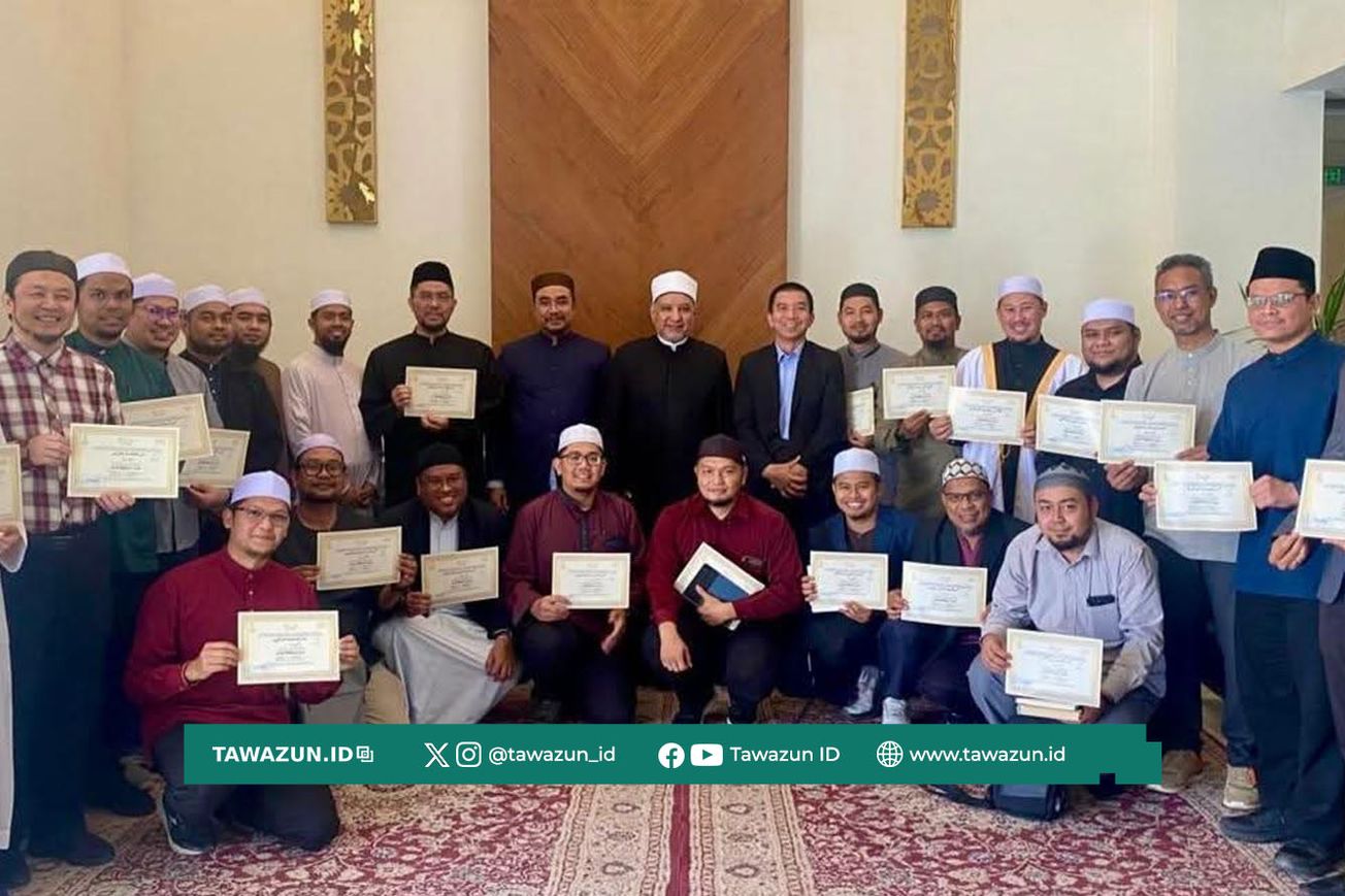 FOTO Para peserta pelatihan bersama Kepala Akademi Syekh Dr. Hasan Ash-Shaghir. (Al-Azhar)