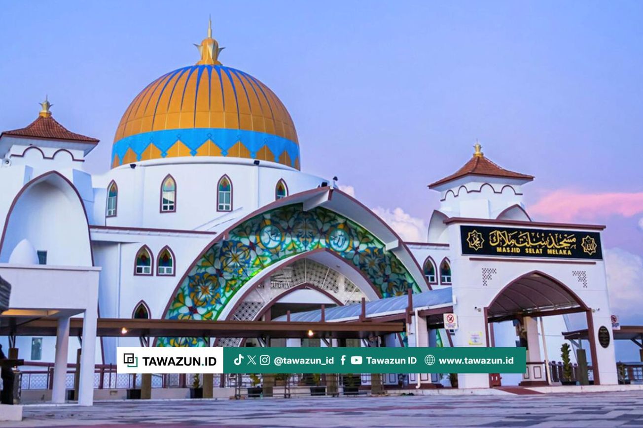 FOTO Masjid Selat Melaka, Melaka, Malaysia. (Pexels/Ben Ah)