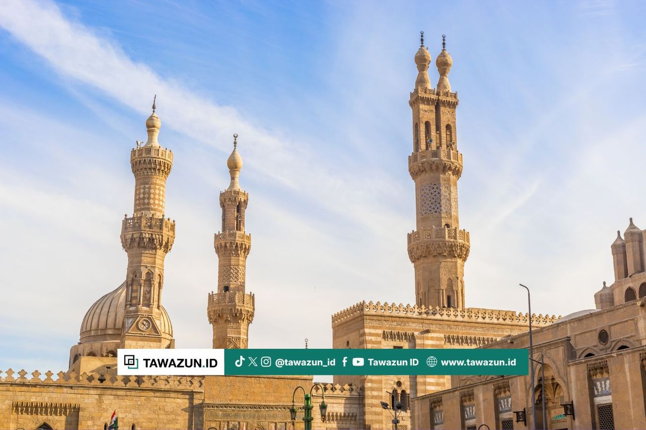 FOTO Masjid Al-Azhar di Kairo, Mesir.