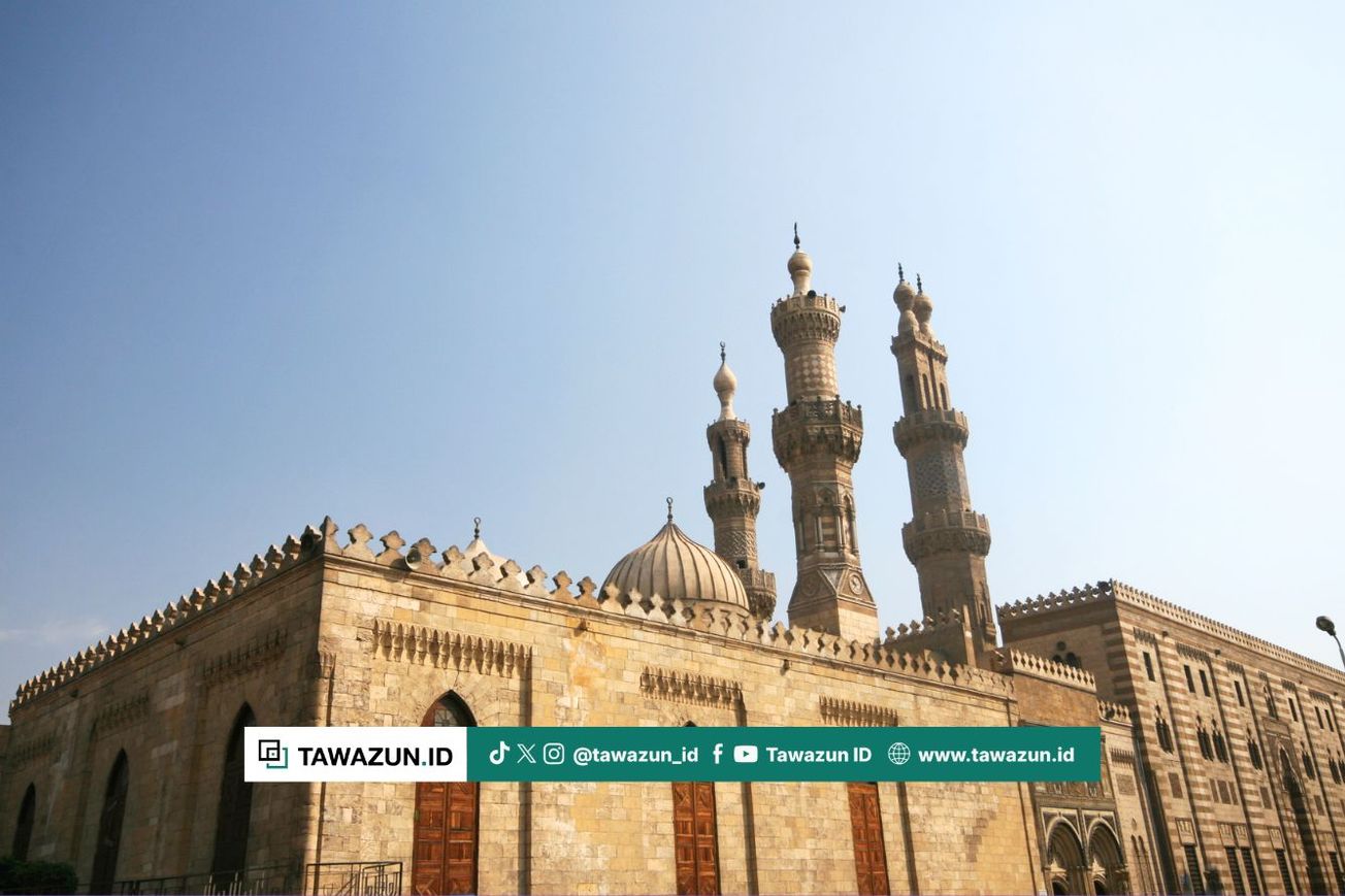 FOTO Masjid Al-Azhar di Kairo, Mesir.