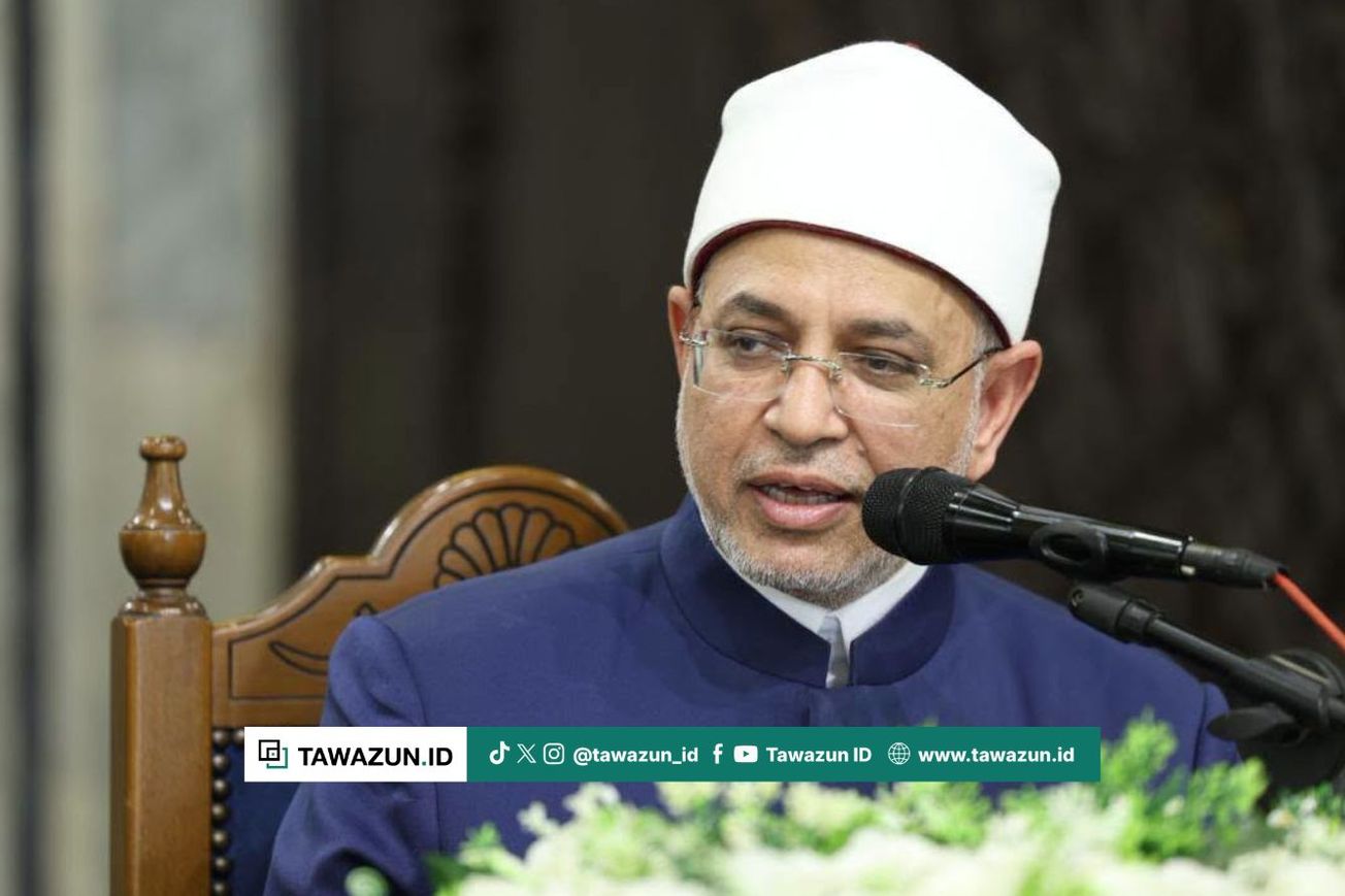 FOTO Prof. Dr. Salamah Daud dalam acara di Masjid Al-Azhar.